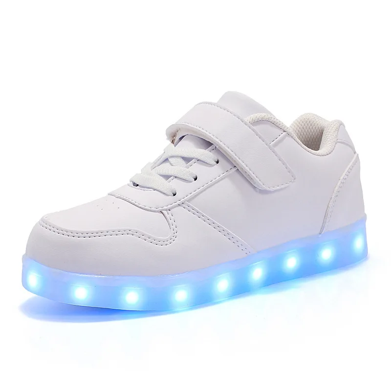 Top Trends: 7ipupas Child Led Shoes USB Chargering Light Up Shoes For Boys Girls Glowing Christmas Sneakers Shoppable Styles