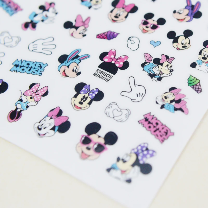 Top Trends: 1PCS Cartoon Disney Nail Sticker Donald Duck Mickey Mouse Minnie Nail Slider Lion King Snow White Nail Art Accessories Shoppable Styles