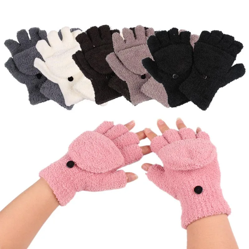 Top Trends: Women Girls Fashion Winter Xmas Warmer Gloves Lady Ladies Hand Wrist Warmer Winter Fingerless Gloves Hot 6 Colors Shoppable Styles