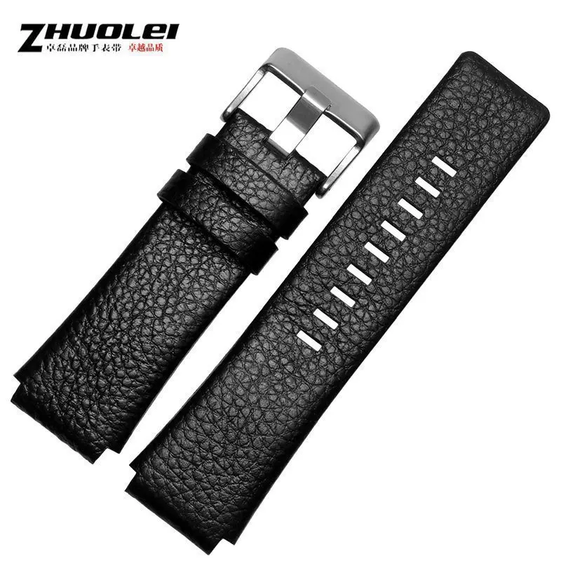 Top Trends: 30mm 28mm Black New High Quality Watch Band Mens Strap For DZ1089 DZ1123 DZ1132 Substitute Convex Mouth Strap 30*22mm Black Shoppable Styles