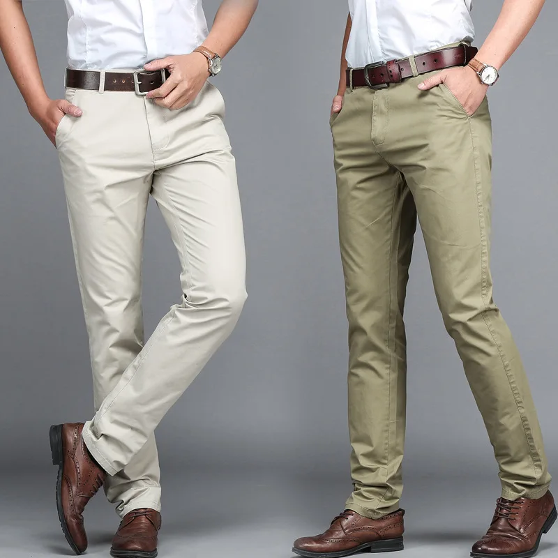 Top Trends: Summer Men's Casual Ting Trousers Fashion Pants Male Brand Solid Color Trousers High Quality Shoppable Styles