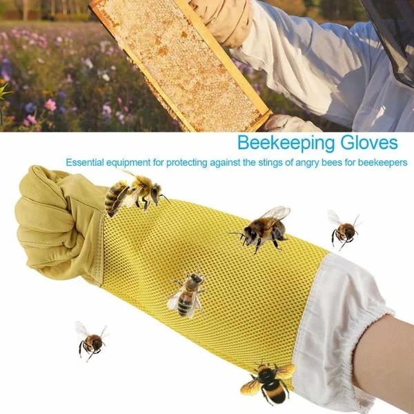 Top Trends: Pair Beekeeper Beekeeping Bee Keeping Gloves Goatskin With Vented Long Sleeves Shoppable Styles