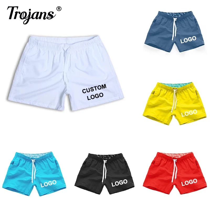 Top Trends: Custom Your Logo Swimsuit High Quality Cofortable Swimwear Men Quick-Drying Breathable Swimming Suit Male Beach Shorts Summer Shoppable Styles