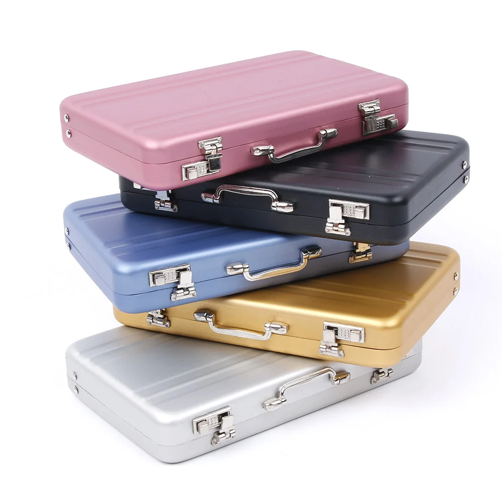 Top Trends: Aluminum Business ID Credit Card Holder Mini Mental Suitcase Business Bank Card Name Card Holder Box Case Organizer Brand Shoppable Styles