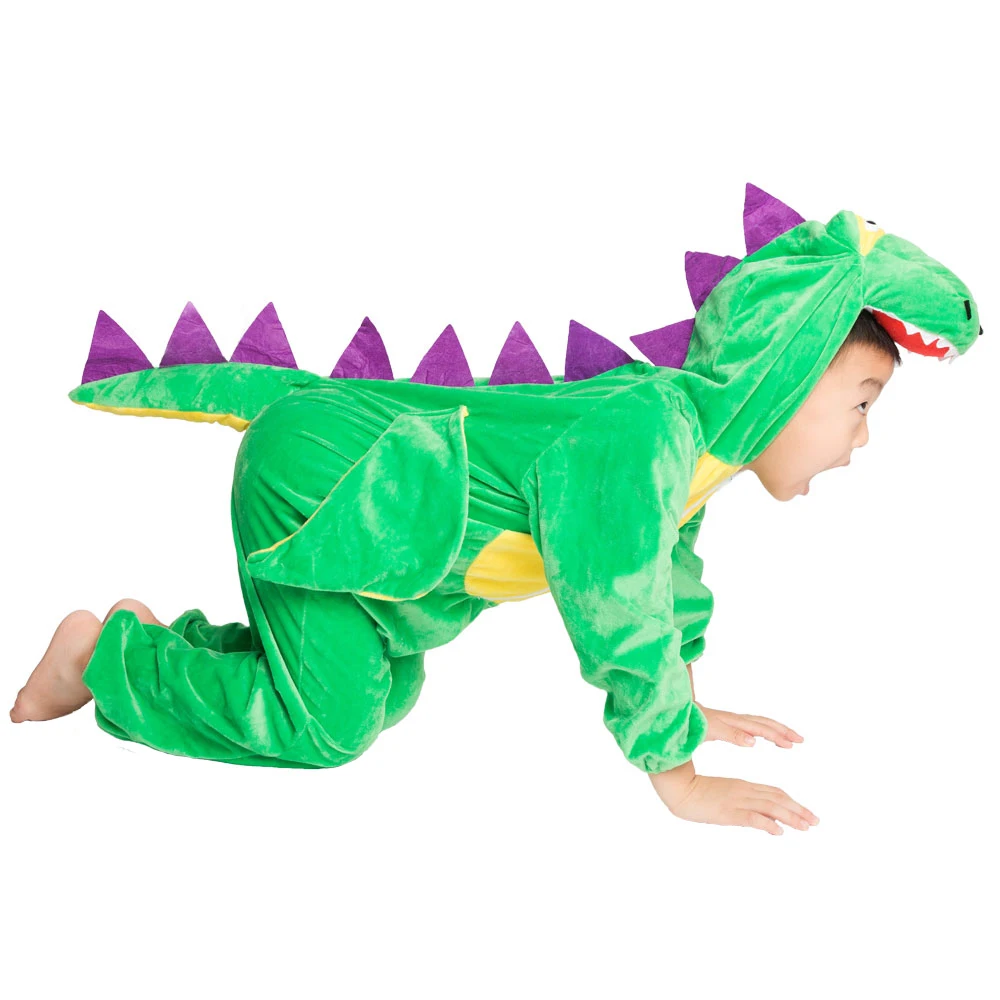 Top Trends: Kids Child Animal Dinosaur Dragon Costume Cosplay Jumpsuit For Boys Girls Halloween Party Mardi Gras Fancy Dress Headgear Shoppable Styles