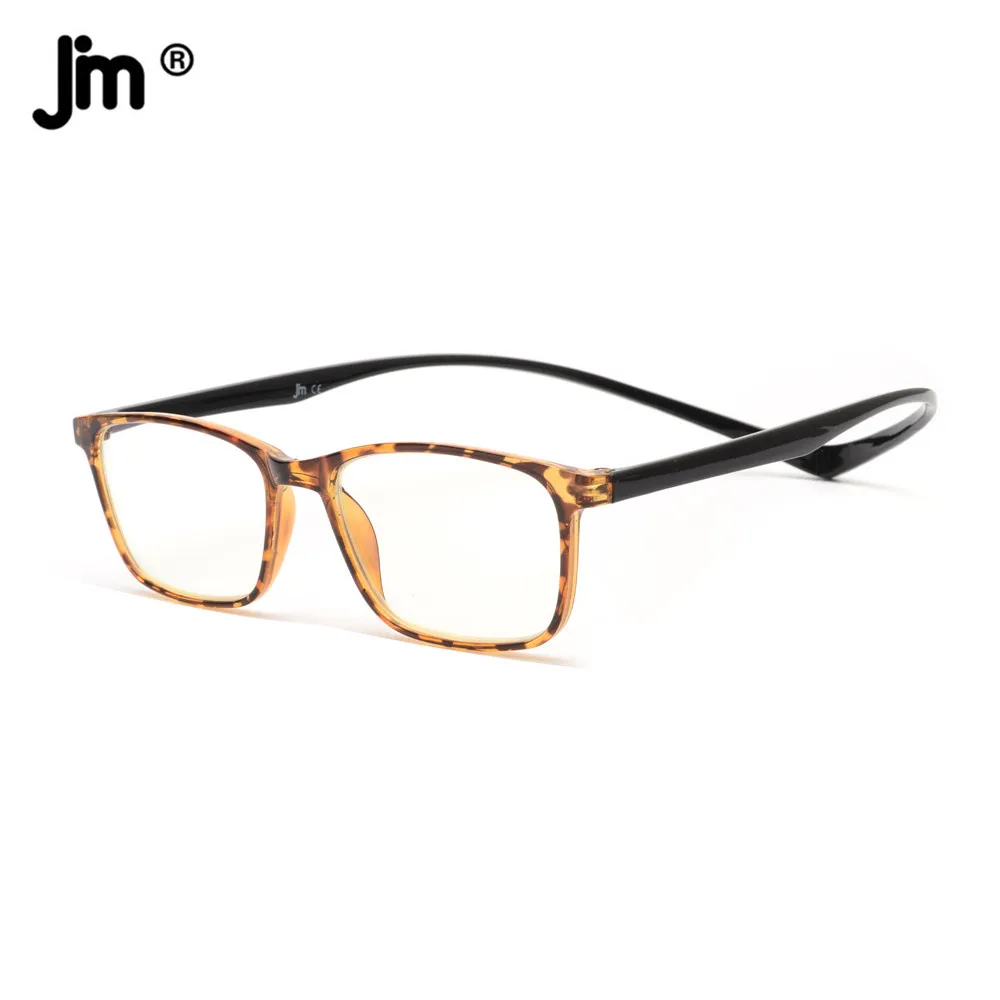 Top Trends: JM Magnet Temple Blue Light Reading Glasses For Men Women Vintage Square Diopter Magnifier Presbyopic Glasses Shoppable Styles