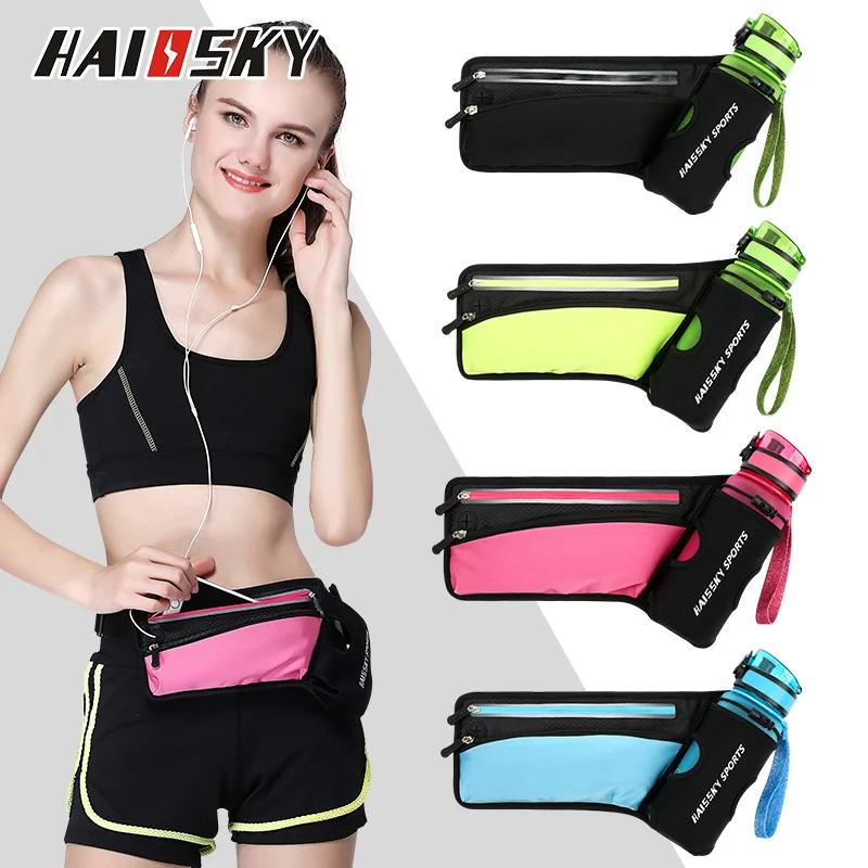 Top Trends: HAISSKY Waterproof Waist Bag Running Belt Sports Jogging Gym Men's Women's Pack For Phone Unisex Women Men Fitness Water Bottle Shoppable Styles