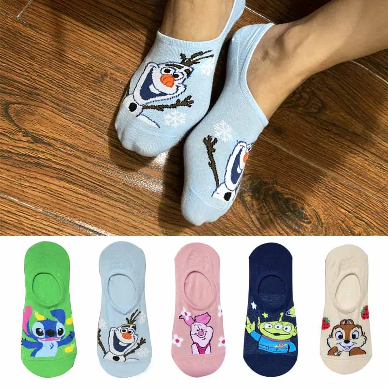 Top Trends: 10 Pieces=5 Pairs Korea Kawaii Woman Socks Cartoon Squirr Socks Cute Funny Ankle Sock Cotton Invisible Socks Dropship Size 35-40 Shoppable Styles