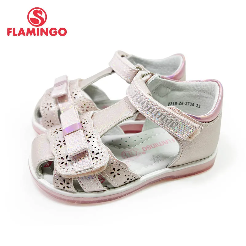 Top Trends: FLAMINGO Kids Sandals For Girls Hook& Loop Flat Arched Design Chlid Casual Princess Shoes Size 23-28 221S-Z6-2733 Shoppable Styles