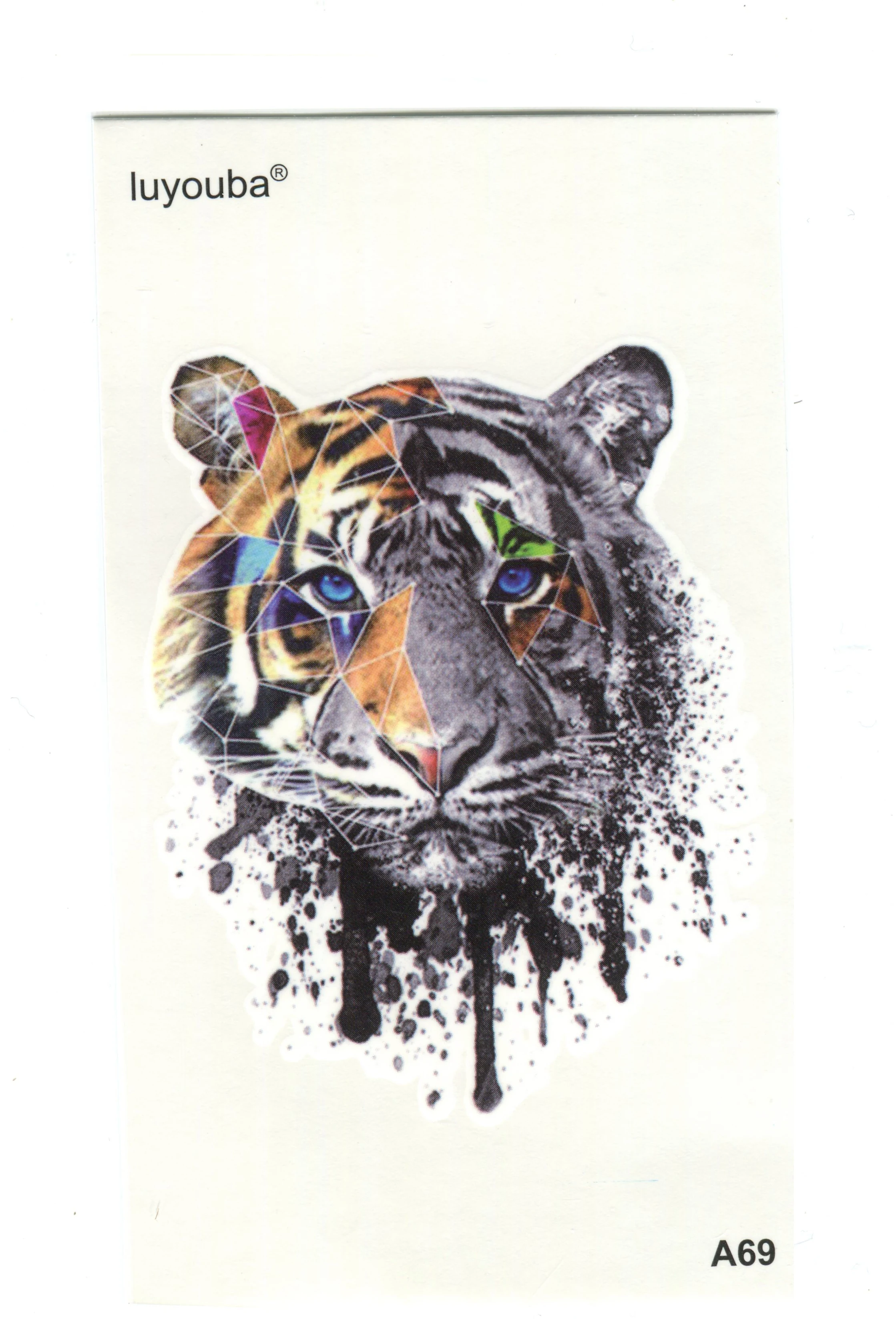 Top Trends: Color Tiger Waterproof Temporary Tattoos Men Fake Tattoo Body Tattoo Stickers Henna Tatoo Women Temporary Tattoo Shoppable Styles - Image 2