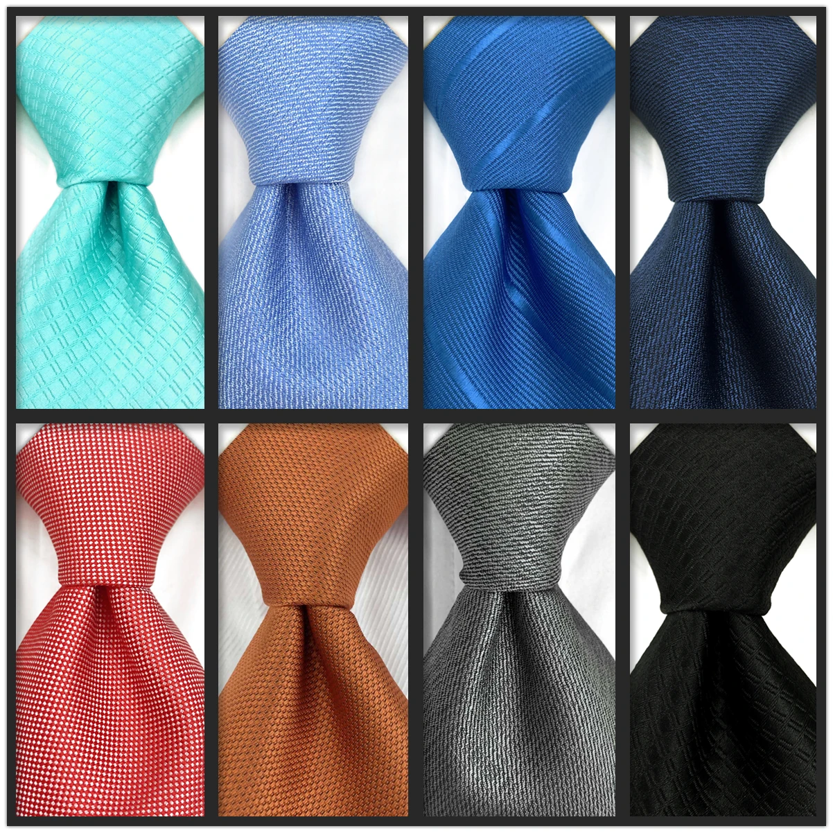 Top Trends: Red Blue Solid Color Neckties For Men Classic Gray Silk Ties Wedding Gift Colorful School Purple Accessories Business Formal Shoppable Styles