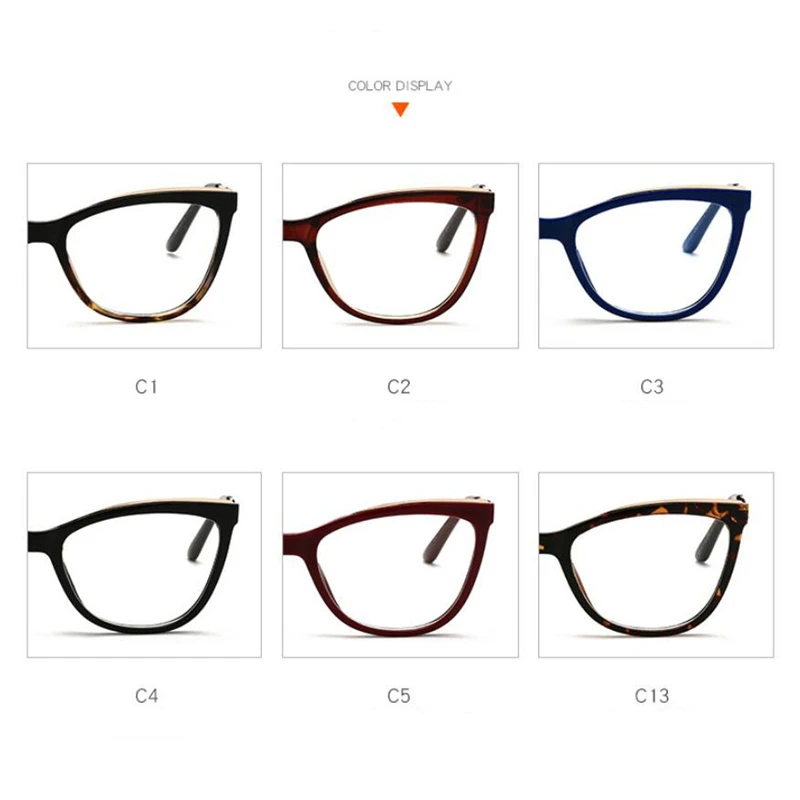 Top Trends: Anti Blue Light Cat Eye Prescription Eyeglasses Women Tea Frame Oval Nearsighted Glasses Female 0 -0.5 -0.75 -1.0 To -6.0 Shoppable Styles - Image 5