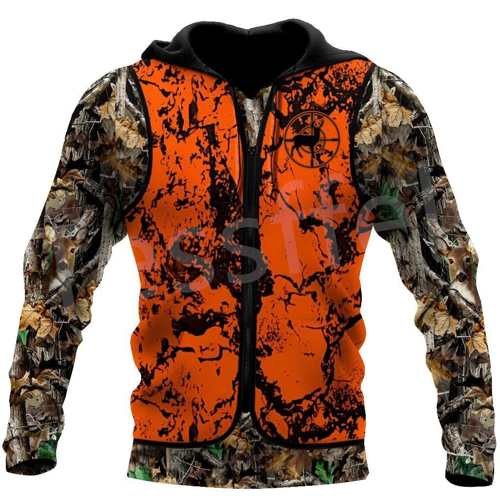 Top Trends: Tessffel 3DPrint Camo Deer Hunting Tattoo Animal Hunter Men / Women NewFashion Jacket Zip Funny Hoodies Long Sleeve Streetwear S14 Shoppable Styles