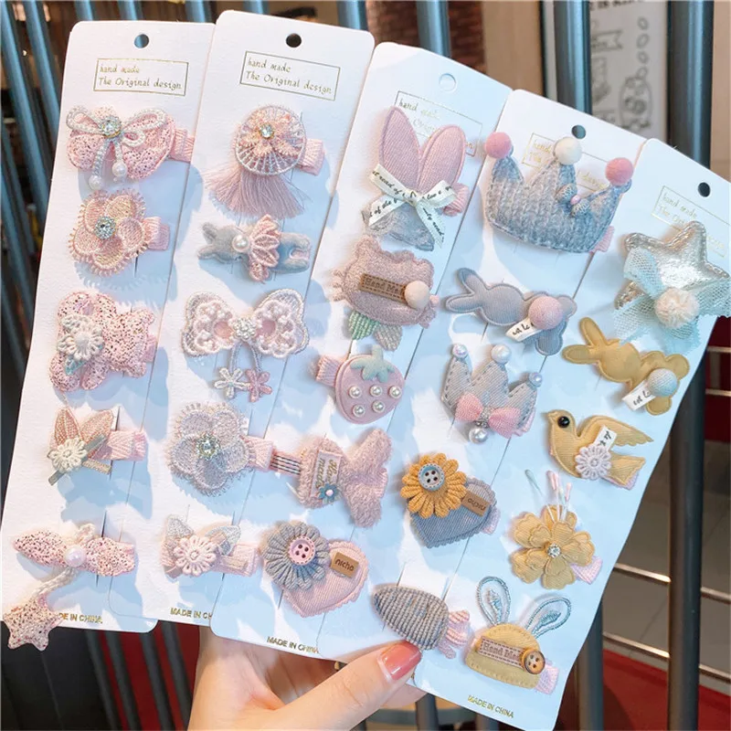 Top Trends: Korea Kawaii Princess Cartoon Hairpins Girls Kids Hair Clips Pin Barrettes Accessories For Children Hairclip Ornaments Headdress Shoppable Styles