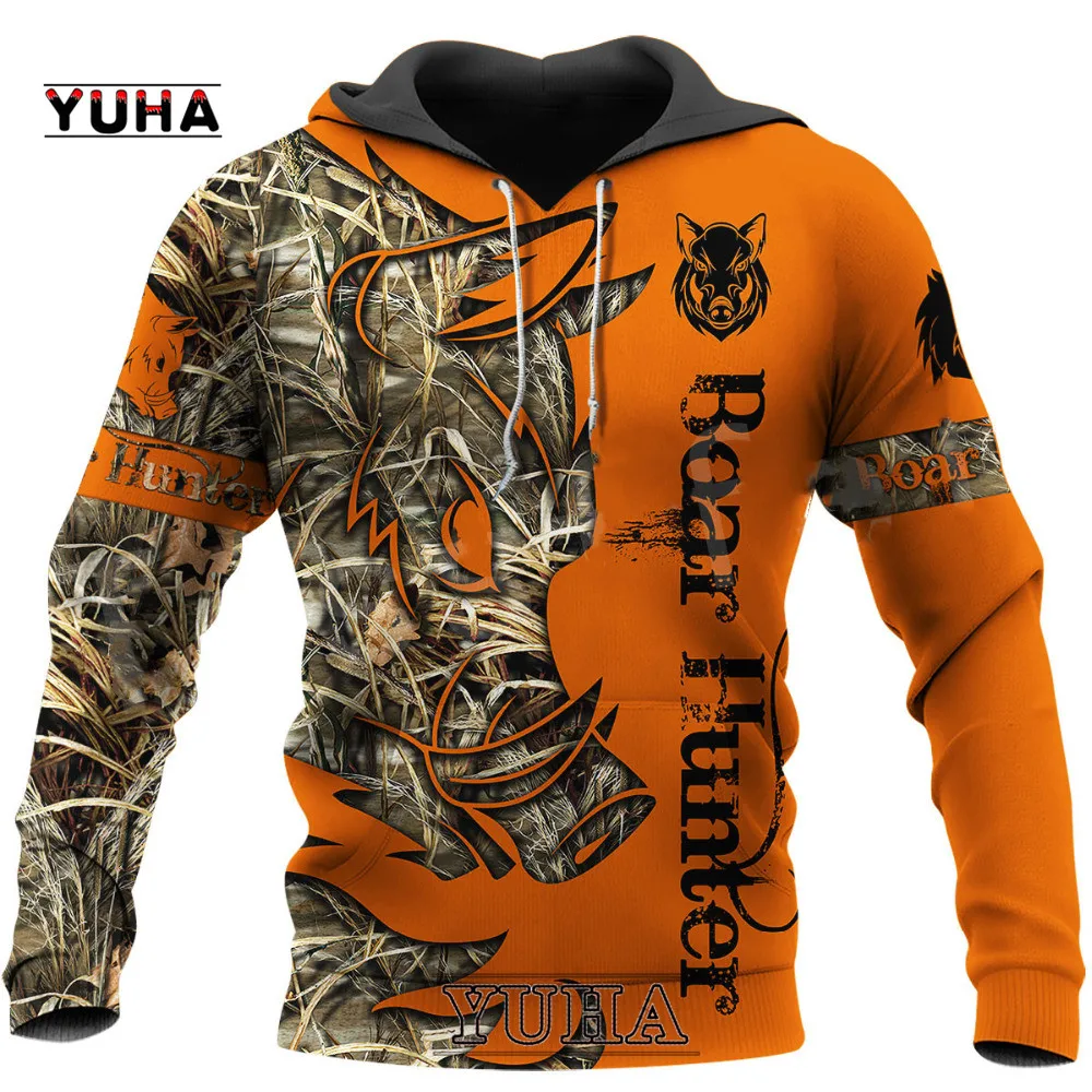 Top Trends: Newest Boar Hunter Animal Hunting Camo Tattoo 3DPrint Pullover Newfashion Streetwear Sweatshirts / Hoodies / Jacket Shoppable Styles - Image 3