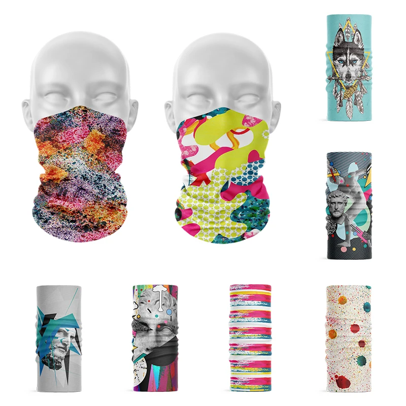 Top Trends: 3D Printed Abstract Pattern Men Ring Scarf Headband Wristband Colorful Bandana Hair Accessories Hip Hop Street Scarf Kerchief Shoppable Styles