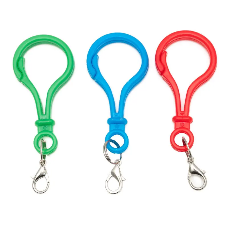 Top Trends: 20pcs Multicolor Buckle Triggers With Lobster Clasp Plastic Clasp Hooks Clip Diy Keychain Findings For Jewelry Making Supplies Shoppable Styles - Image 2