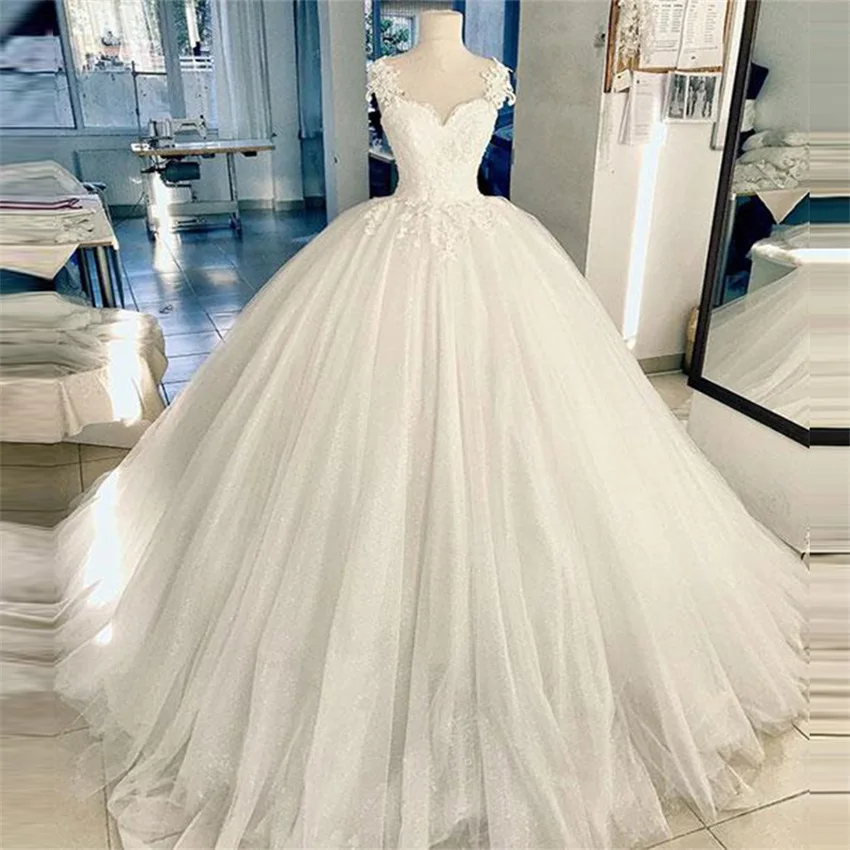 Top Trends: Robe De Mariee Ball Gow Wedding Dresses Sweetheart Tulle Wedding Gown Appliques Puffy Bridal Dress Vestido De Novia 2023 Shoppable Styles