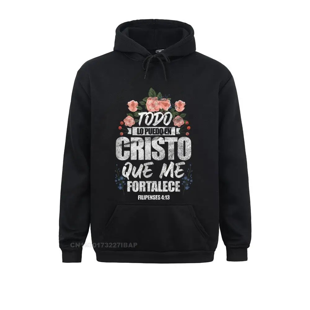 Top Trends: Spanish Christian Todo Lo Puedo En Cristo Que Me Fortalece Special Mens Sweatshirts Slim Fit Hoodies Hip Hop Clothes Summer Shoppable Styles