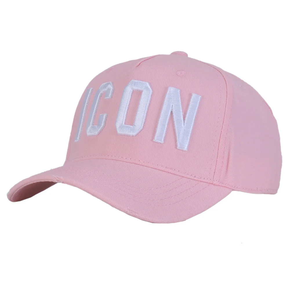 Top Trends: DSQICOND2 Brand 2020 Fashion ICON Letter Cotton Mens Baseball Cap Women Snapback Hat Pink Hat Dad Hat Cotton Bone Trucker Cap Shoppable Styles