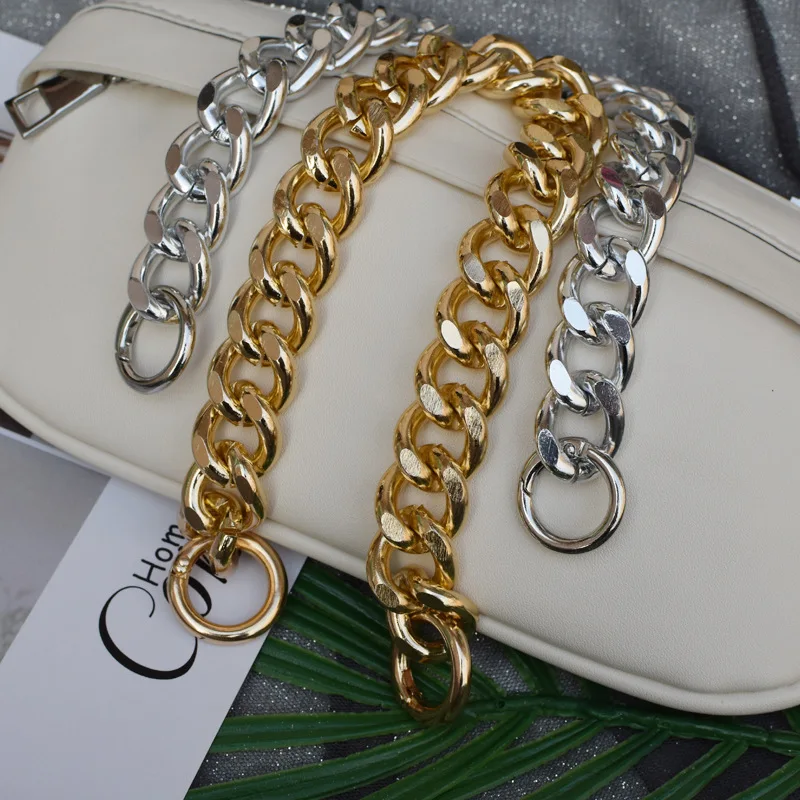 Top Trends: Silver Gold 30cm Metal Purse Chain Strap Handbag Handles DIY Purse Replacement For Shoulder Bag Straps Bag Chain Strap Shoppable Styles