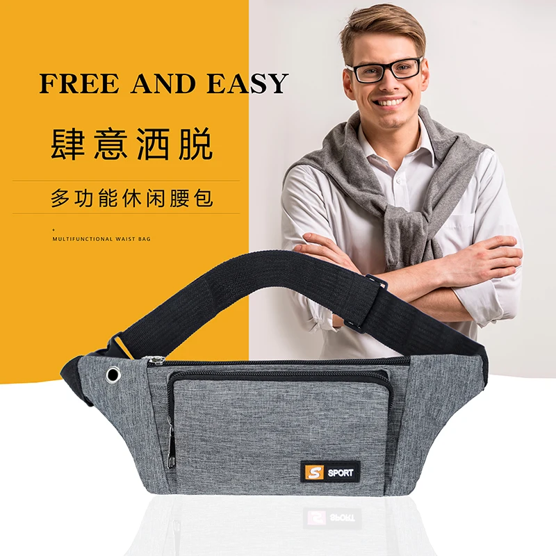 Top Trends: Waist Bag Pack Purse Casual Large Phone Belt Bag Pouch Women's Canvas Travel Phone Bag Fanny Outdoor Fashion Men Shoulder Belt Shoppable Styles