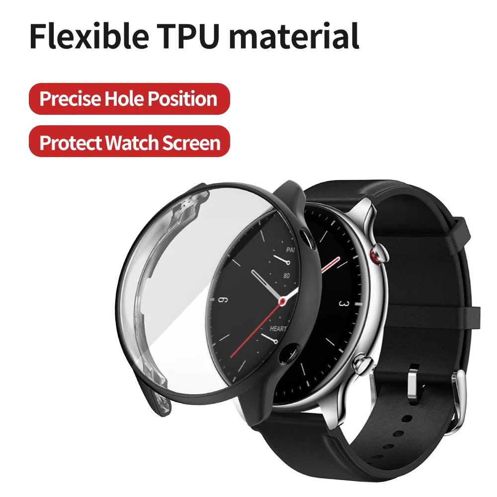 Top Trends: Screen Protector Flexible Cover For Huami Amazfit GTR 4 3 2 2e Watch Case For GTR3 Pro Bumper Soft TPU Scratch-resistant Shell Shoppable Styles - Image 3