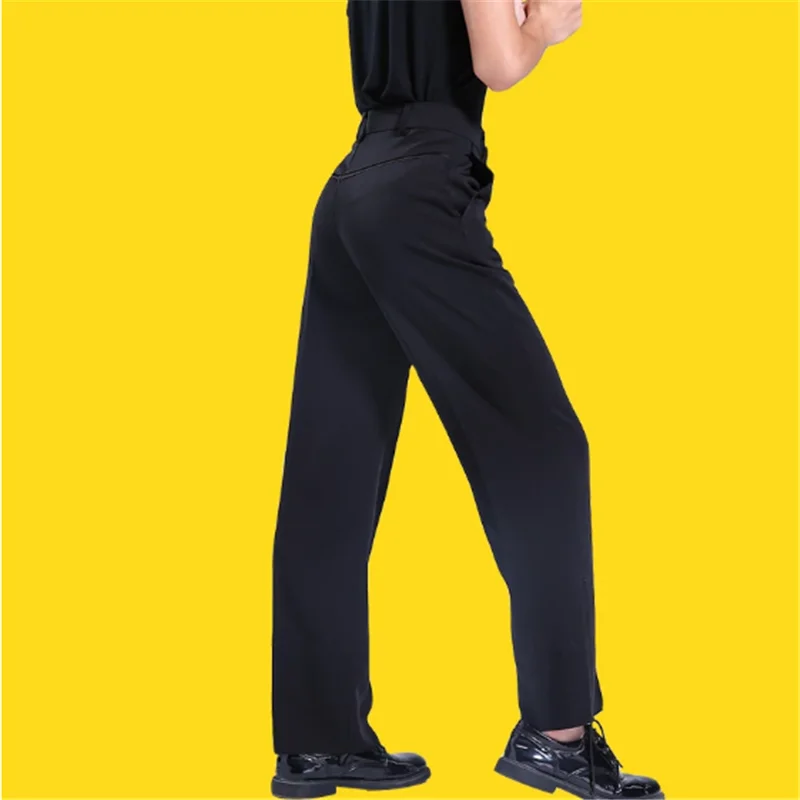 Top Trends: Black Latin Modern Ballroom Performance Trousers Boys Men Latin Dance Pants Shoppable Styles