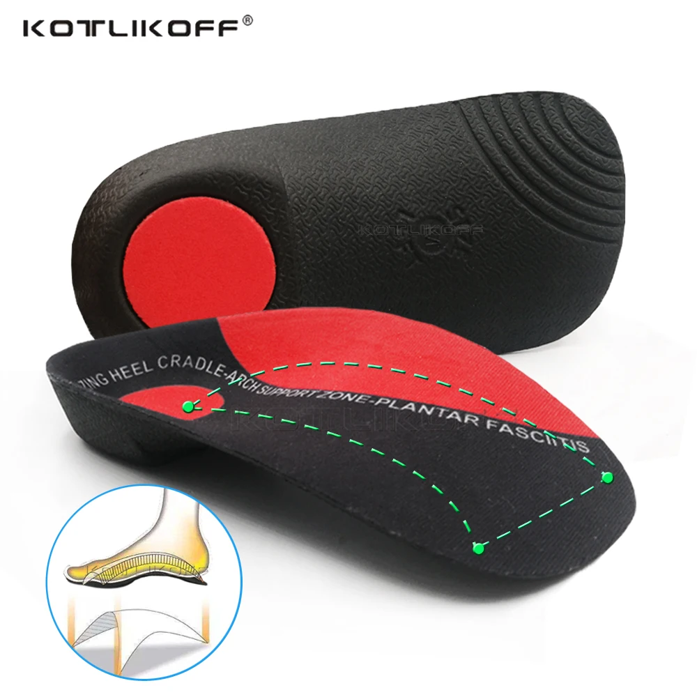 Top Trends: KOTLIKOFF Orthotic Shoes Accessories Insoles Hard Arch Support 3.5cm Half Shoe Insoles For Shoes Sole Fixed Heel Orthopedic Pad Shoppable Styles