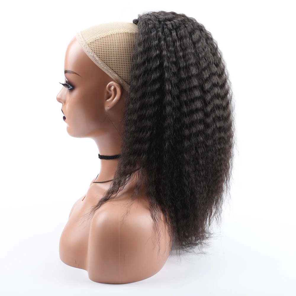 Top Trends: Fake Synthetic Drawstring Ponytail Elastic Hair Extension For Women Kinky Curly Ponytail Synthetic Hair High Puff Afro Hairpiece Shoppable Styles