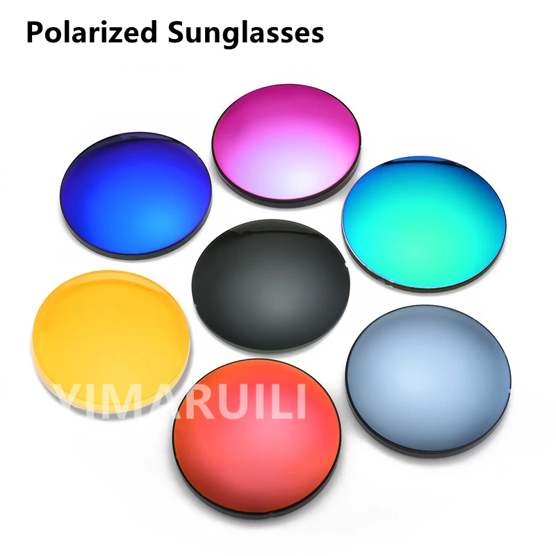 Top Trends: YIMARUILI Polarized Lens 1.56 1.61 1.67 Myopia Sunglasses Lens UV400 Prescription CR-39 Resin Spherical Lens 1 Pair Shoppable Styles