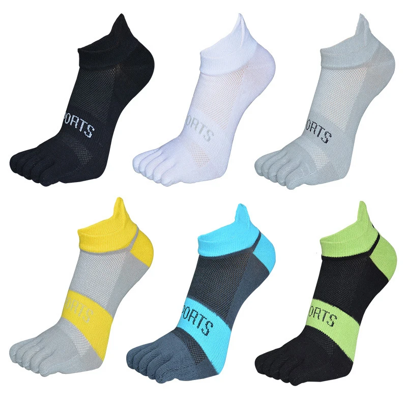 Top Trends: Five Toes Socks Breathable Velvet Ultrathin Five-finger Invisible Anti-skid Anti-friction Boat Sock Ankle Socks Summer Shoppable Styles