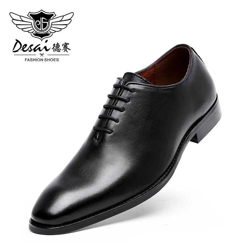 Top Trends: DESAI Men&#039;s Business Dress Casual Shoes For Men Soft Genuine Leather Fashion Mens Comfortable Oxford Shoes Shoppable Styles