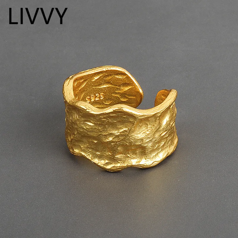 Top Trends: LIVVY Prevent Allergy Silver Color Wedding Rings New Creative Geometric Handmade Accessories Jewelry Gifts 2021 Trend Shoppable Styles