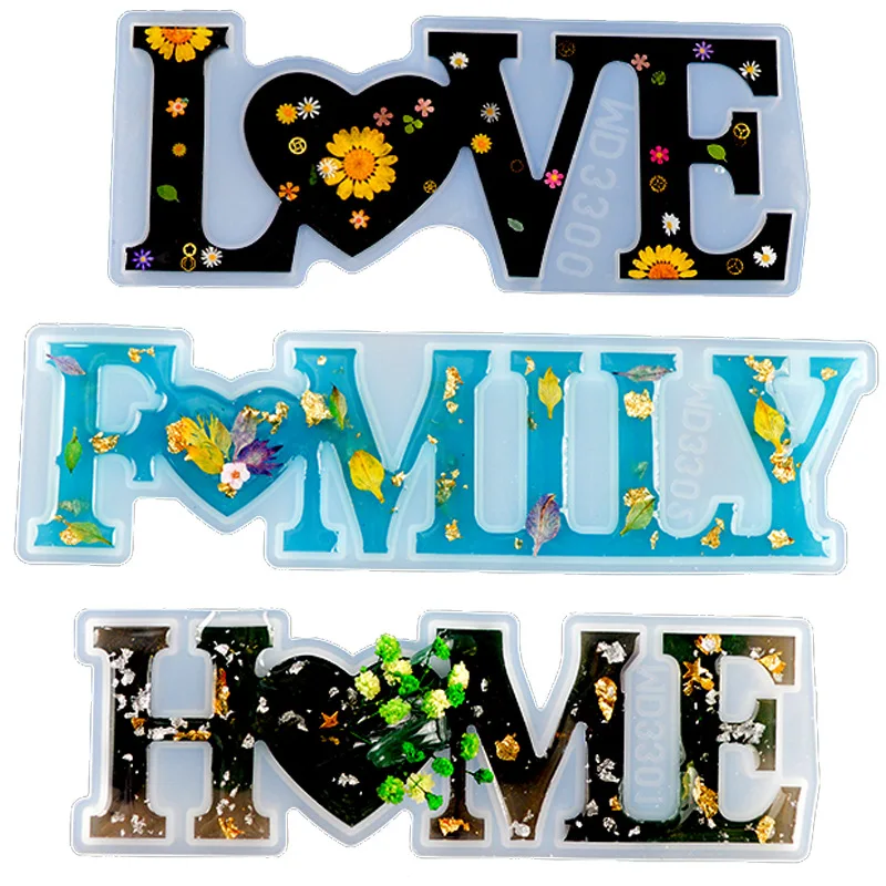 Top Trends: LOVE & HOME Sign Letter Transparent Silicone Mold For DIY Jewelry Making 26Pcs A-Z Single Alphabet UV Epoxy Resin Casting Mould Shoppable Styles