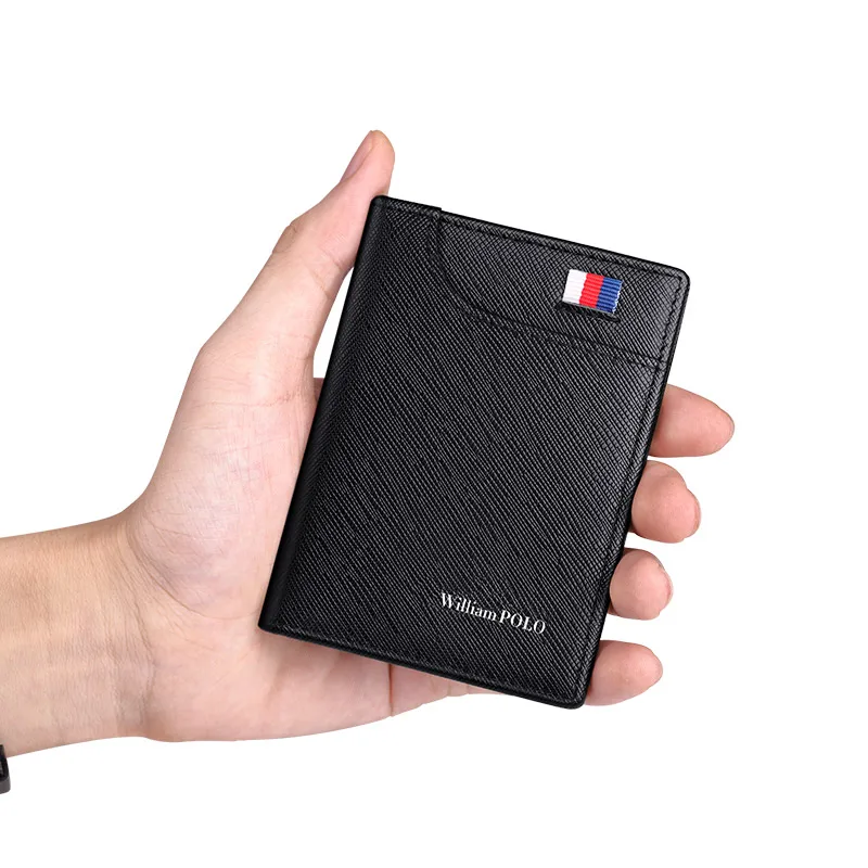 Top Trends: Men's Vertical Small Card Holder Men's Mini Wallet Ultra Thin Leather Men's Short Wallet Shoppable Styles