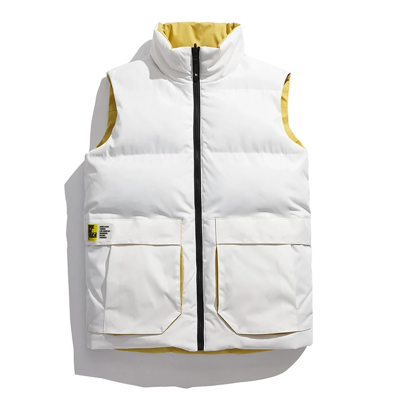 Top Trends: 2023 New Korean Men'S Autumn And Winter Trend Down Cotton Vest With Large Warm Shoulder And Thickened With Double Coats Man Shoppable Styles