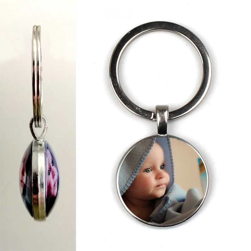 Top Trends: Double-sided Crystal Keychain New Jewelry, Personality Photo Family Double Sided Keychain Custom Photo Gift Shoppable Styles