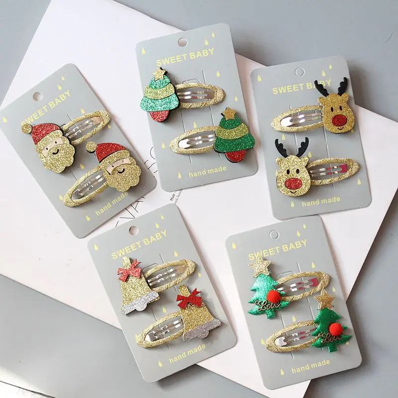 Top Trends: Christmas Gift Hairpin Set Children Hair Accessories Holiday Gift Princess Christmas Hairpin Girl Hair Accessories Side Clip Shoppable Styles