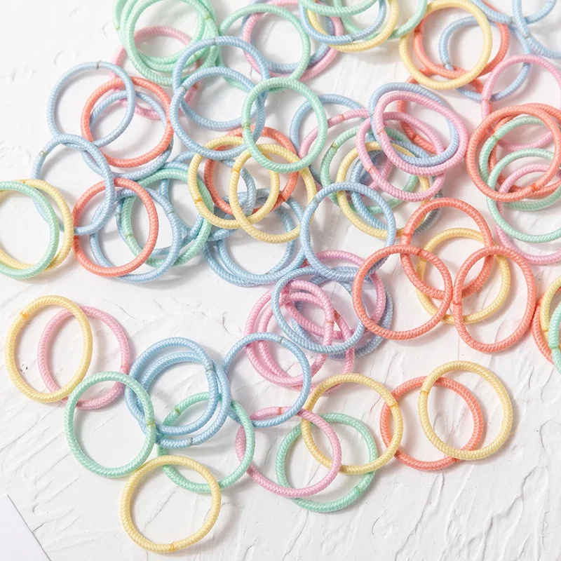 Top Trends: 50 / 100pcs Baby Boys Girls 2cm Mini Hairbands Girls Elastic Finger Rubber Bands Ponytail Holder Hair Ties Kids Hair Accessories Shoppable Styles