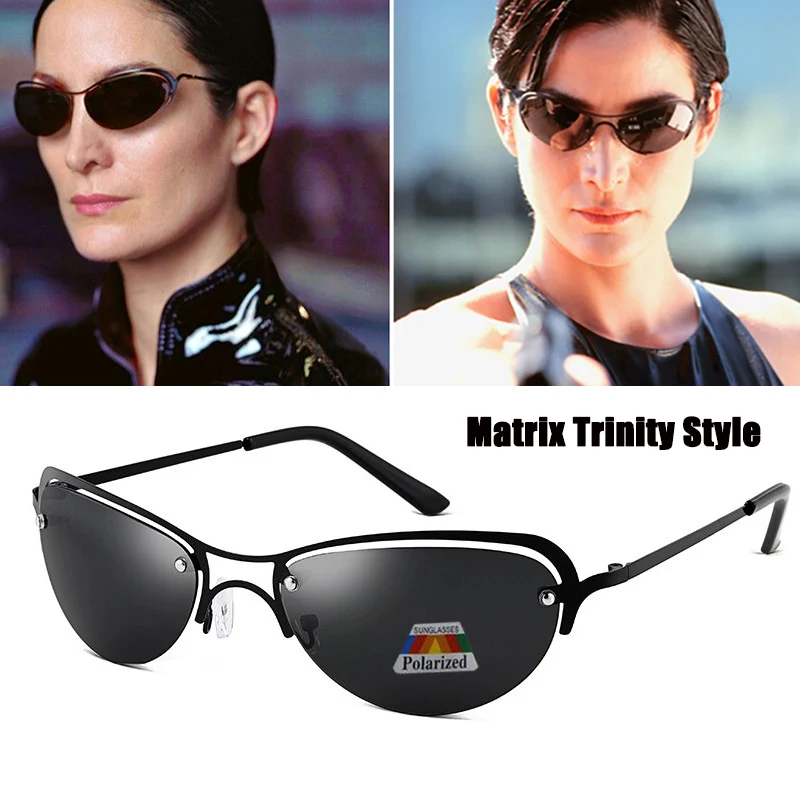 Top Trends: High Quality Cool The Matrix Trinity Style Polarized Sunglasses Women Ultralight Metal Brand Design Sun Glasses Shoppable Styles