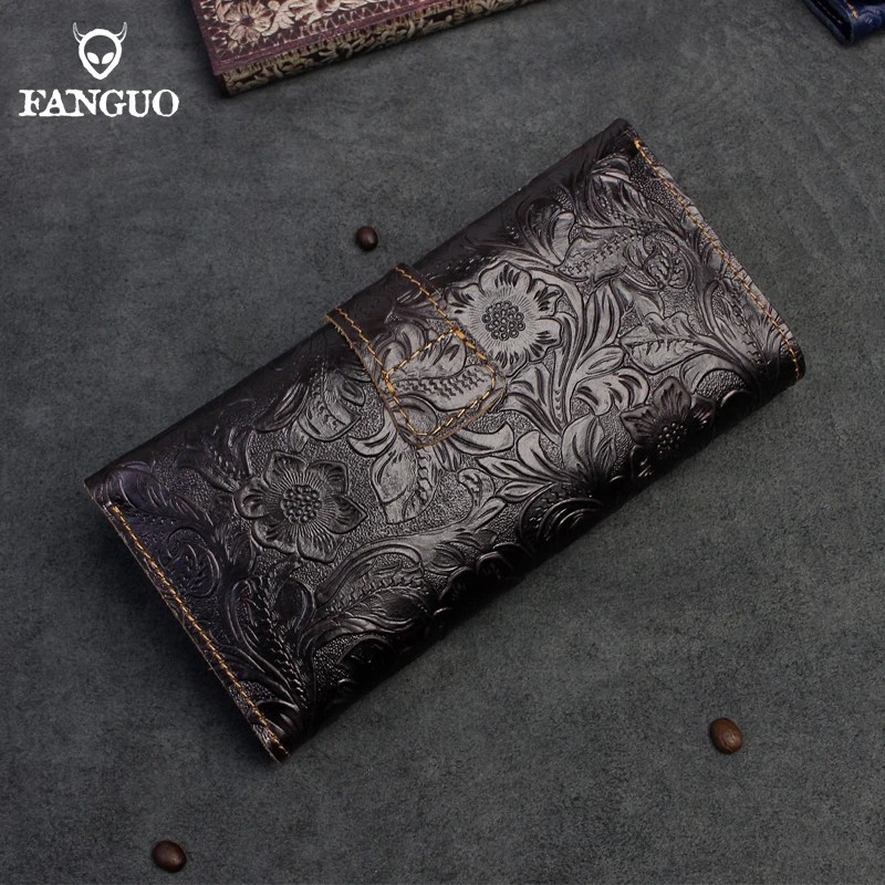 Top Trends: Luxury Women Wallet Genuine Leather Long Clutch Wallet Large Capacity Organizer Credit Card Slot Money Zipper Pocket Coin Purse Shoppable Styles