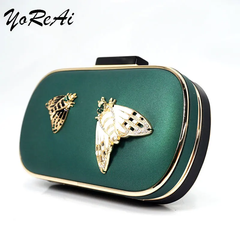 Top Trends: YoReAi Fashion Women Evening Bag Brand Party Banquet Bee New Diamond For Ladies Wedding Clutches Handbag Shoulder Bags Chain Shoppable Styles