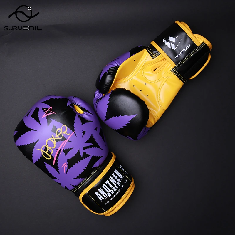 Top Trends: Boxing Gloves 6 12 14oz PU Leather Muay Thai Guantes De Boxeo Sanda Free Fight MMA Kick Boxing Training Glove For Men Women Kids Shoppable Styles