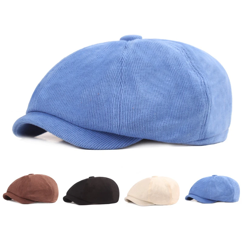 Top Trends: HT3726 Berets Vintage Artist Painter Beret Hat New Autumn Winter Hat Women Solid Newsboy Cap Men Retro Octagonal Hat Flat Cap Shoppable Styles