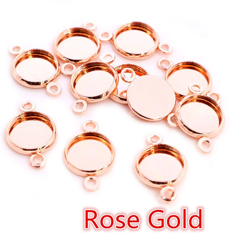 Top Trends: 8-25mm Cabochon Base Tray Bezels Blank Gold Bracelet Setting Supplies For Jewelry Making Findings Accessories Shoppable Styles - Image 3