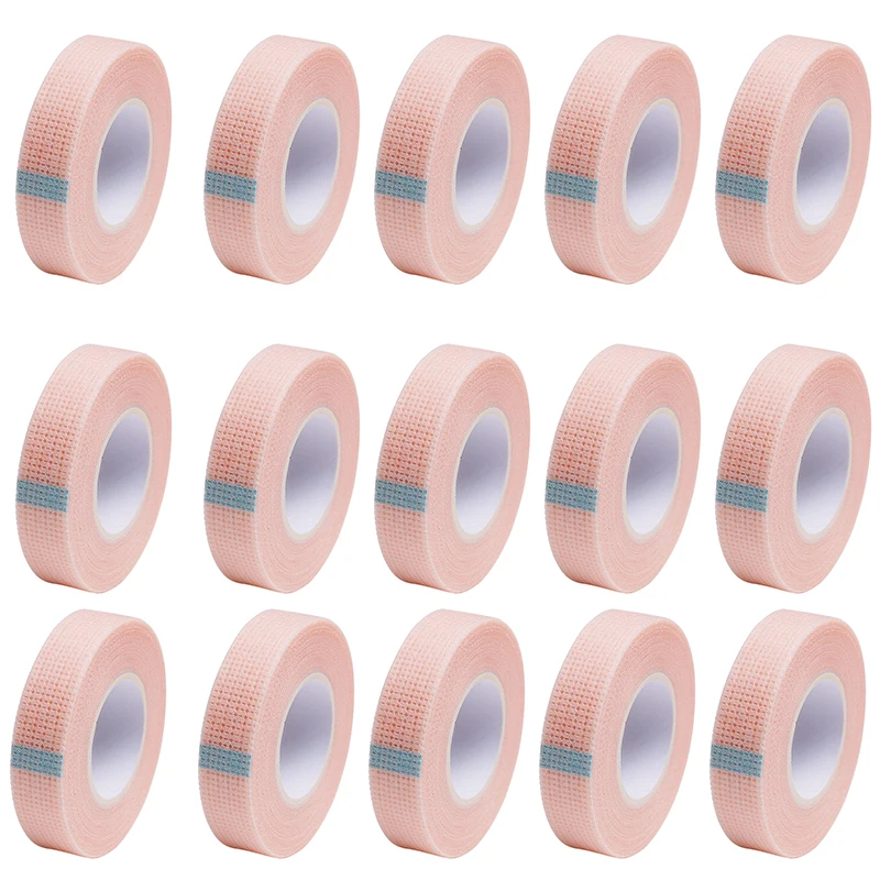 Top Trends: Color Eyelash Extension Tape 15 Rolls Breathable Easy To Tear Micropore Patch Lashes Stickers Patches For Extension Makeup Tools Shoppable Styles