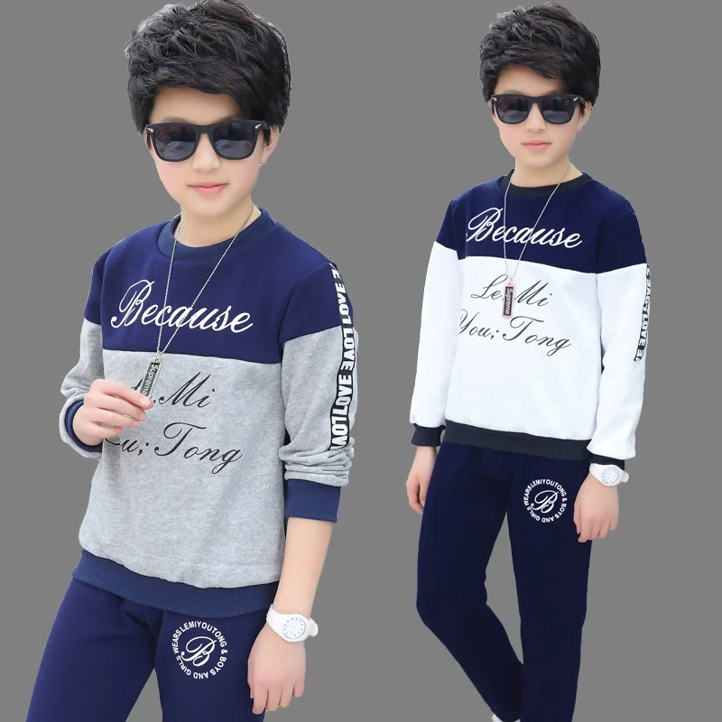 Top Trends: 2024 New Boys Clothes Sport Suit Casual Sets Autumn Letter Children SPRING Kids Tracksuit Spring + Pants 5 6 7 8 9 10 11 12 Year Shoppable Styles