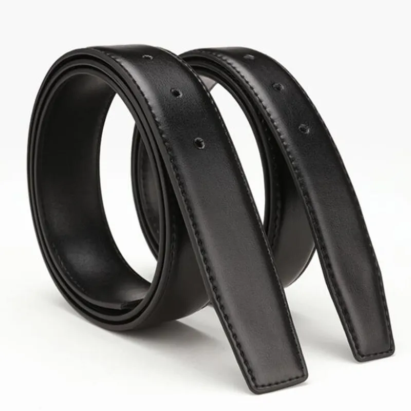 Top Trends: New Men And Women Buttonless Leather Belt No Head Male Buckle Real Belt 2.4cm 2.8cm 3.0cm 3.2cm 3.5cm 3.8cm Western Belts Shoppable Styles