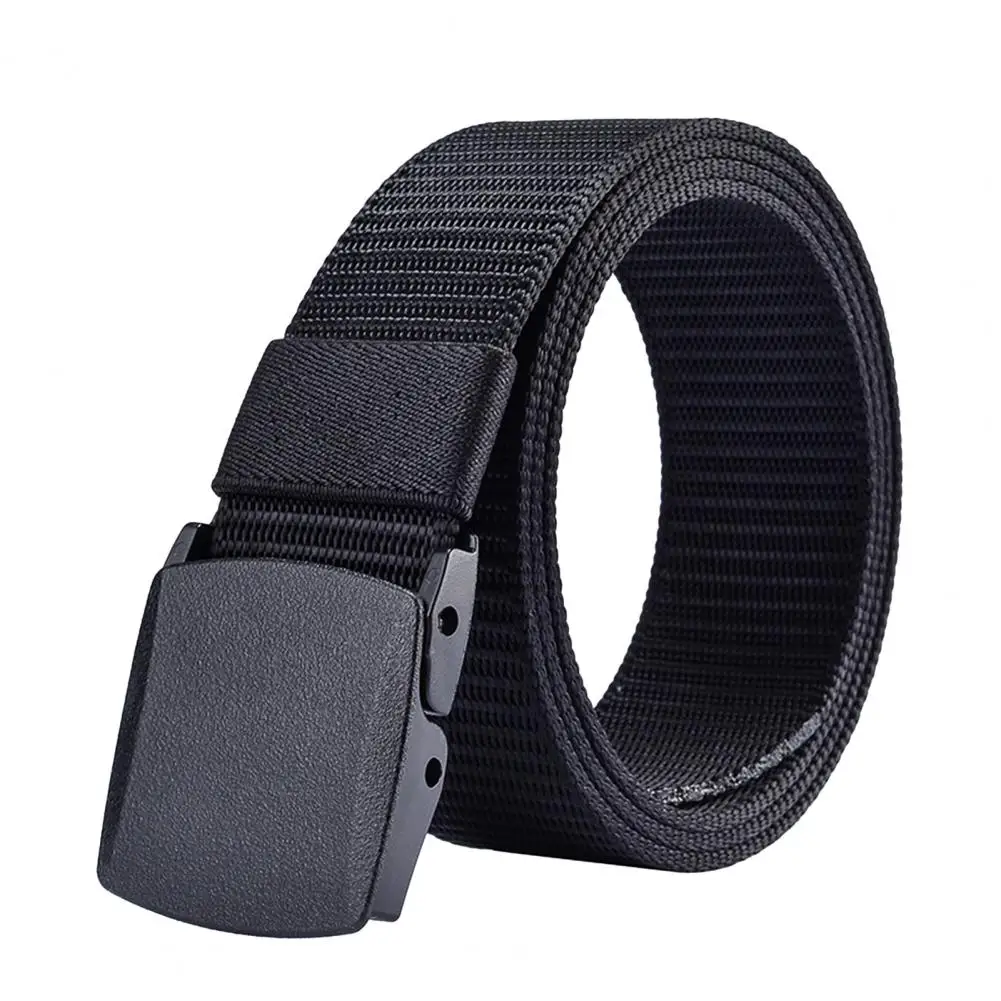 Top Trends: Fashion Men Belt Solid Color Adjustable Exquisite Buckle Men Lightweight All Match Clothes Accessories Waist Belt Daily Wear Shoppable Styles - Image 2